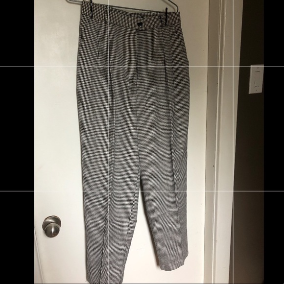 Black and white checkered trousers - Picture 3 of 4